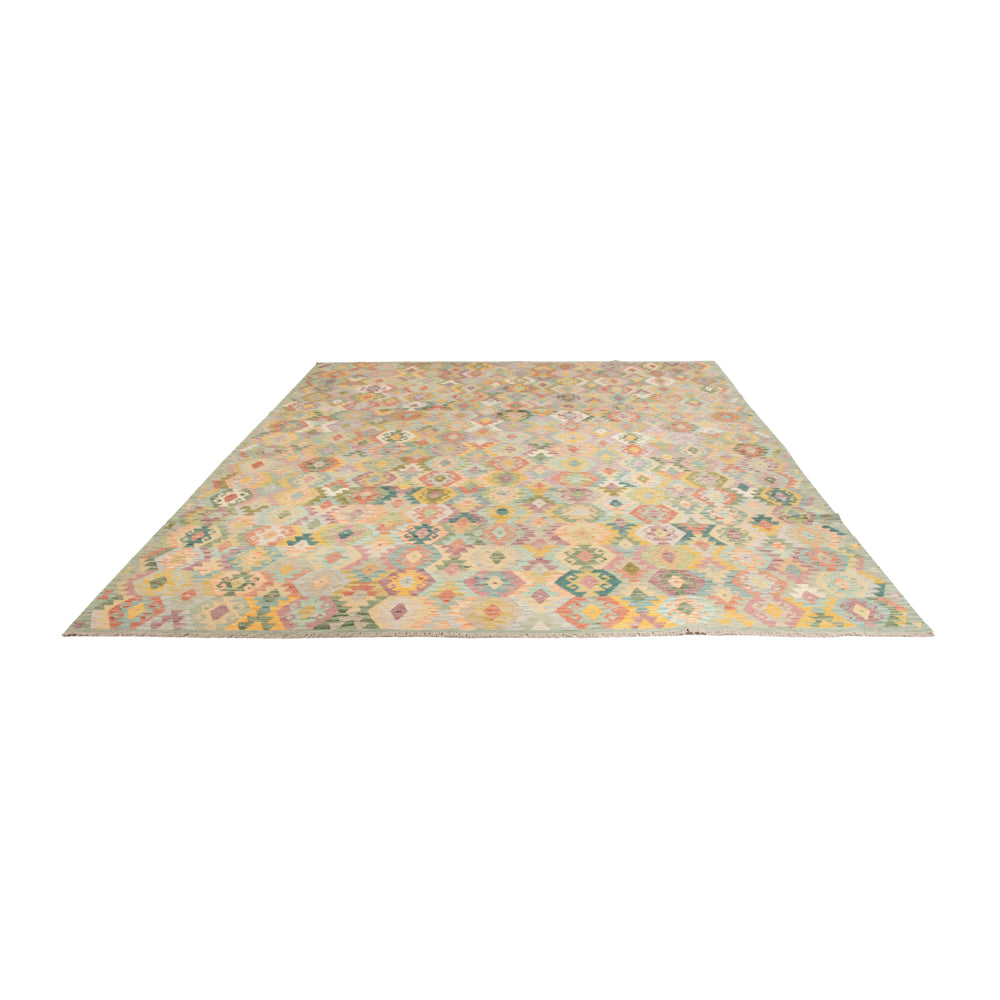 Kelim Rug - Splash - 383 x 312 cm - colorful