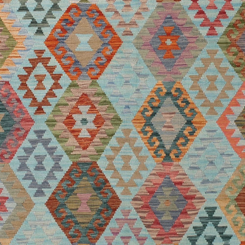 Kelim Rug - Splash - 347 x 258 cm - colorful