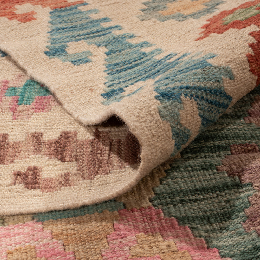 Kelim Rug - Splash - 348 x 250 cm - colorful