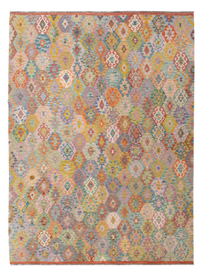 Kelim Rug - Splash - 347 x 254 cm - colorful
