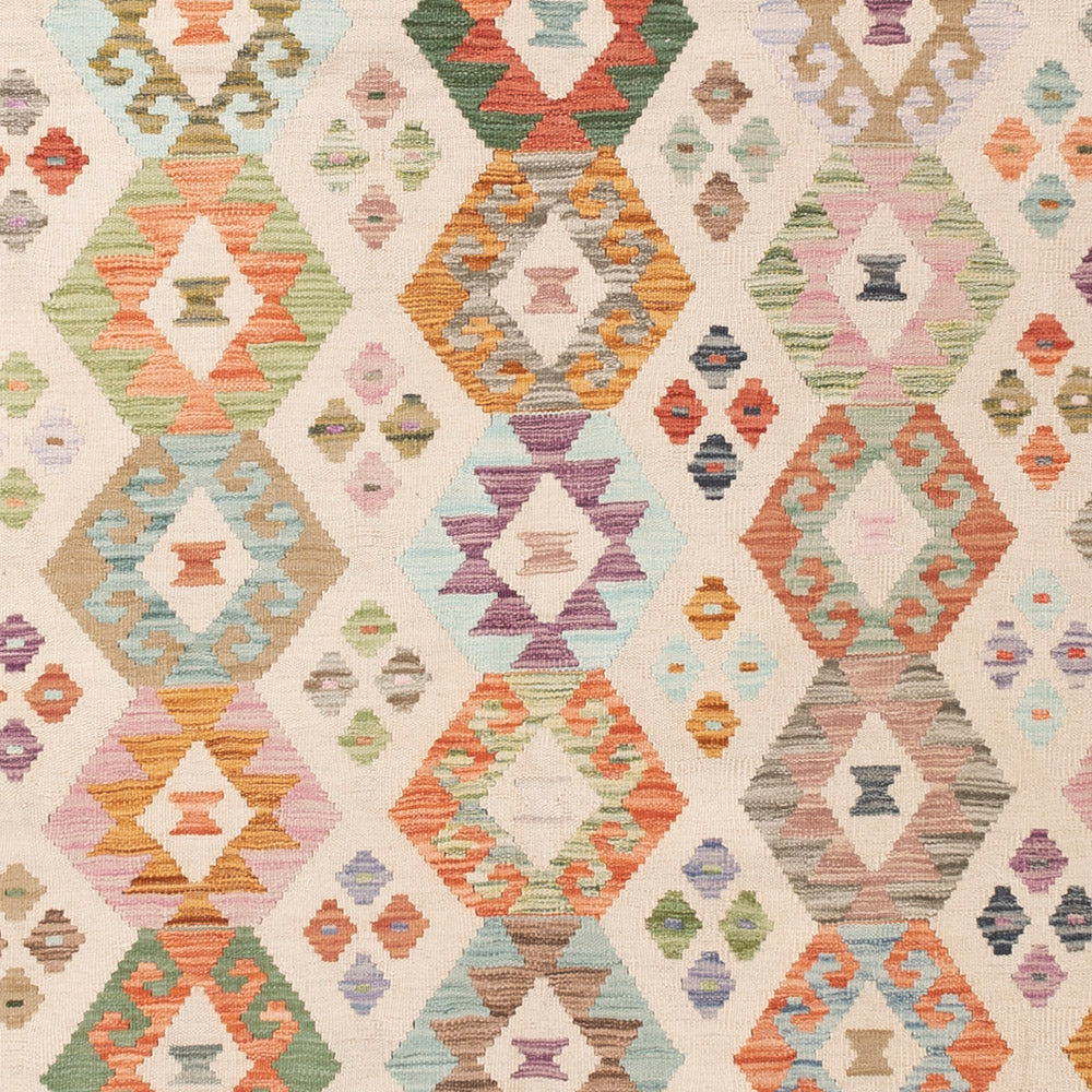 Kelim Rug - Splash - 290 x 252 cm - colorful