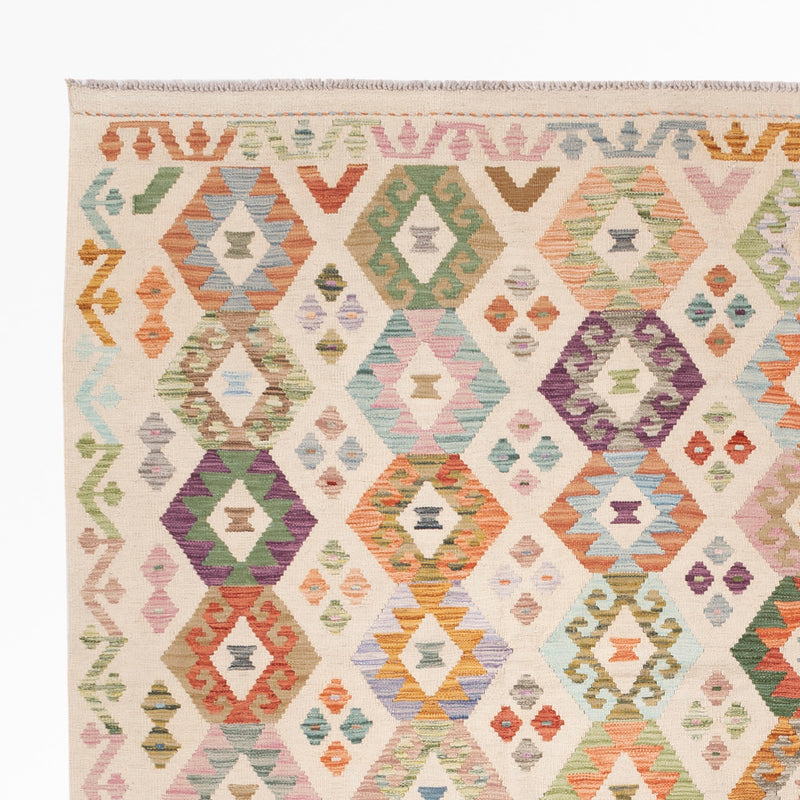 Kelim Rug - Splash - 290 x 252 cm - colorful