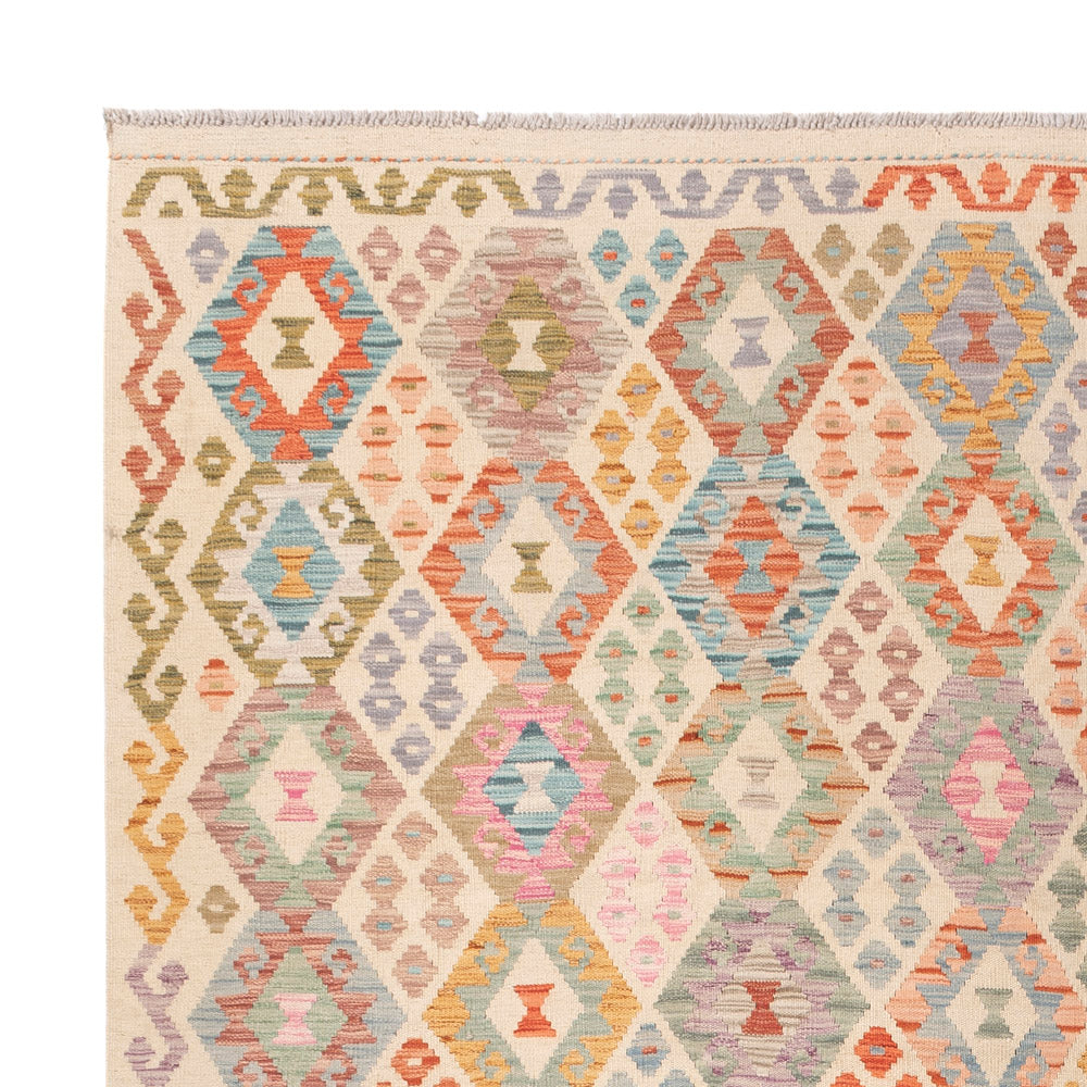 Kelim Rug - Splash - 301 x 250 cm - colorful