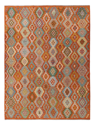 Kelim Rug - Splash - 345 x 252 cm - colorful