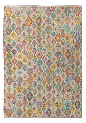 Kelim Rug - Splash - 367 x 266 cm - colorful
