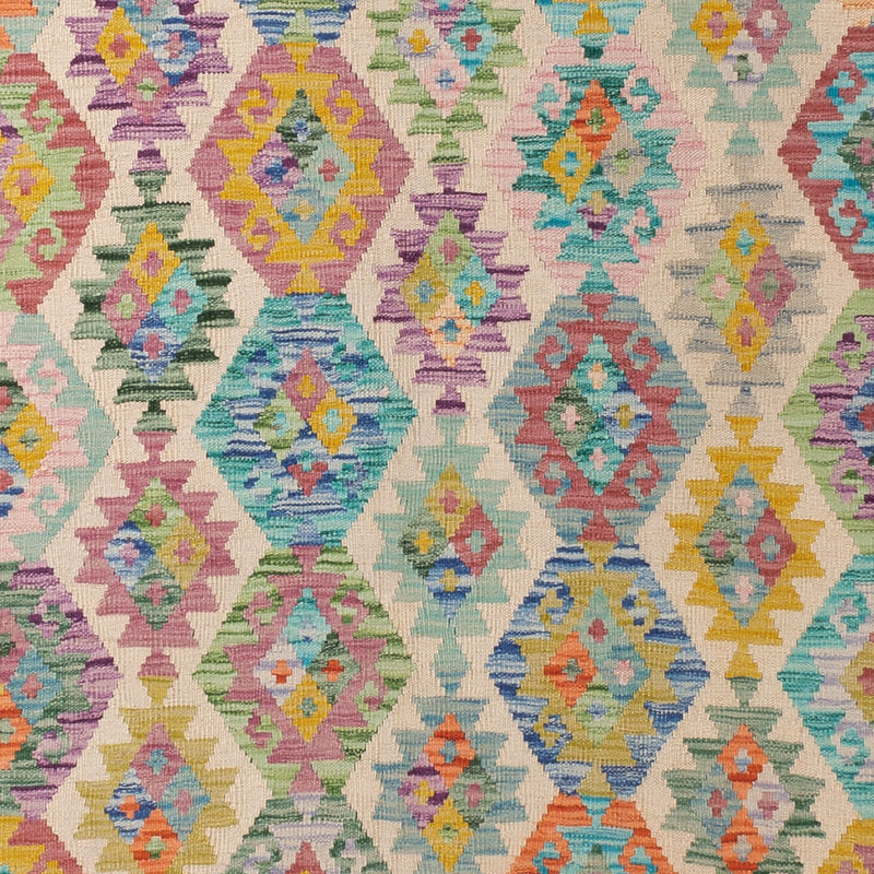 Kelim Rug - Splash - 367 x 266 cm - colorful