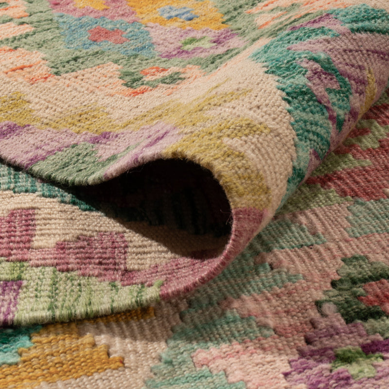 Kelim Rug - Splash - 367 x 266 cm - colorful