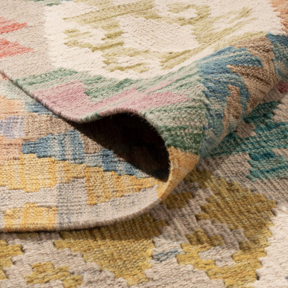 Kelim Rug - Splash - 307 x 264 cm - colorful