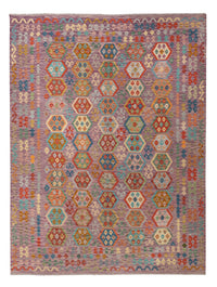 Kelim Rug - Splash - 335 x 257 cm - colorful