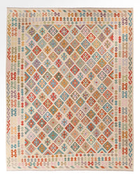 Kelim Rug - Splash - 387 x 310 cm - colorful