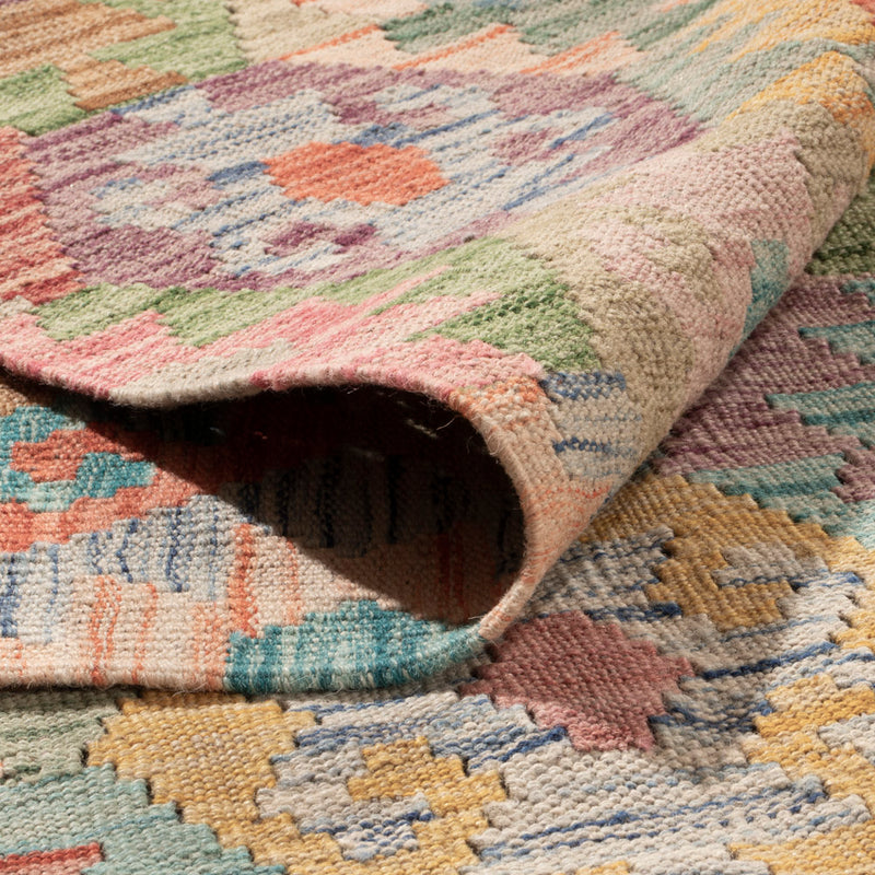 Kelim Rug - Splash - 392 x 323 cm - colorful