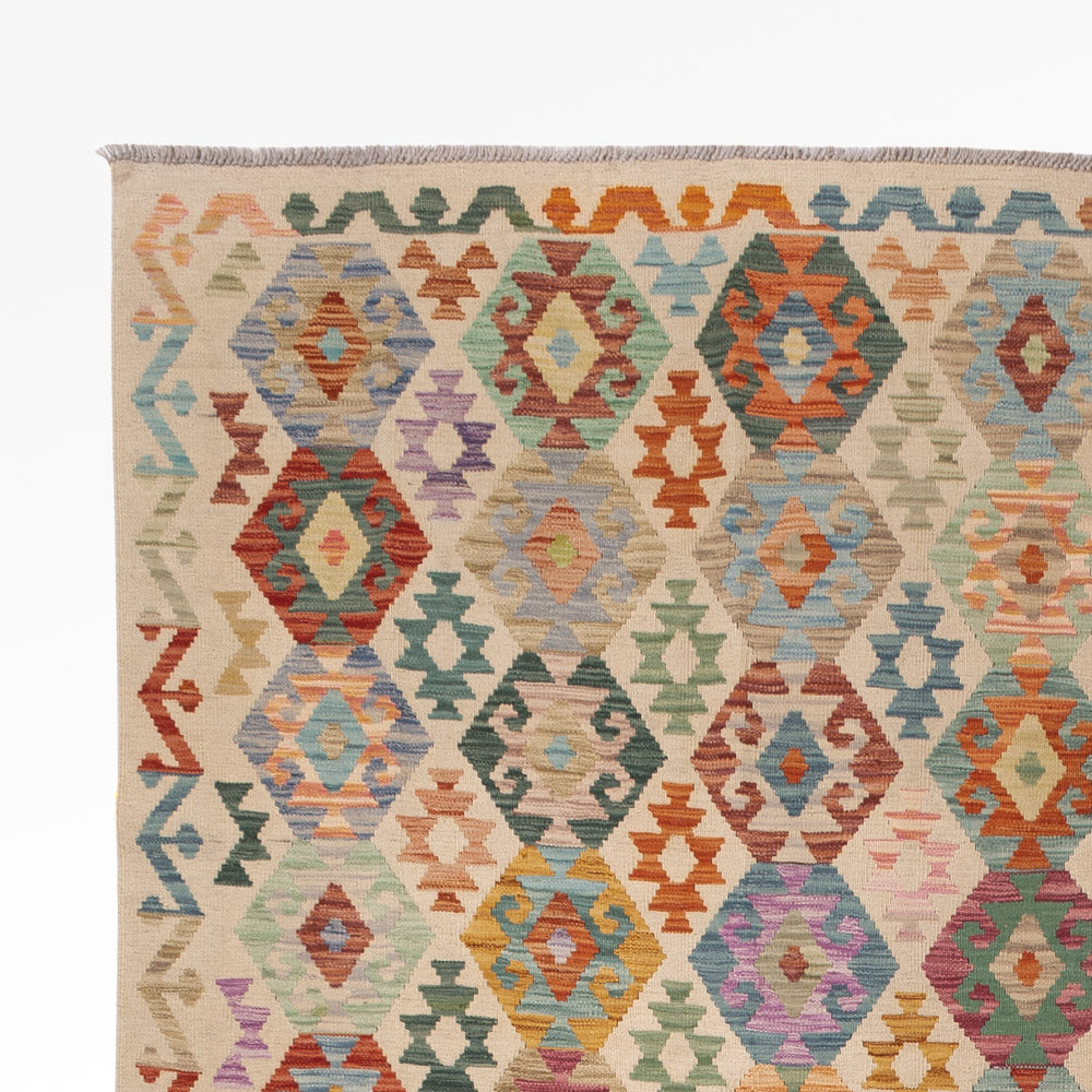 Kelim Rug - Splash - 358 x 258 cm - colorful