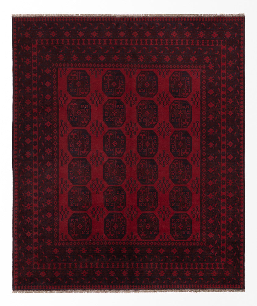 Afghan Rug - Filpa - 300 x 250 cm - red