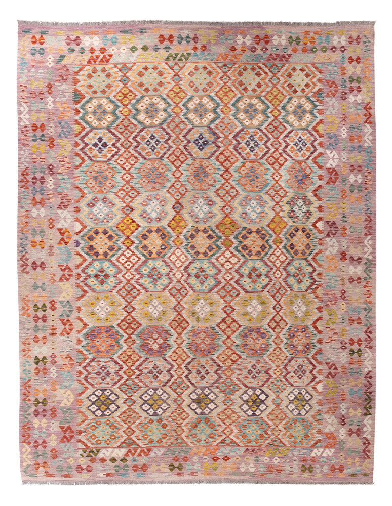 Kelim Rug - Splash - 403 x 314 cm - colorful