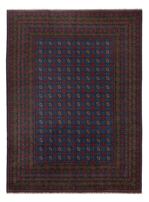 Afghan Rug - Filpa - 355 x 252 cm - blue