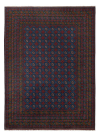 Afghan Rug - Filpa - 355 x 252 cm - blue