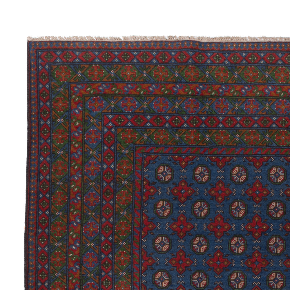 Afghan Rug - Filpa - 355 x 252 cm - blue