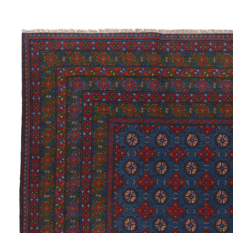 Afghan Rug - Filpa - 355 x 252 cm - blue