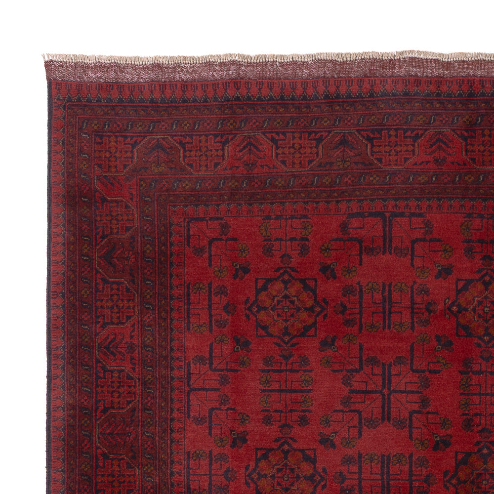 Afghan Rug - Kunduz - 225 x 178 cm - red