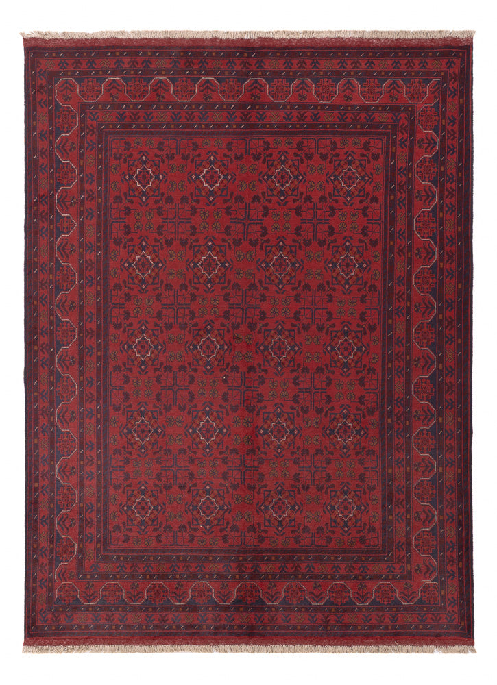 Afghan Rug - Kunduz - 236 x 172 cm - red