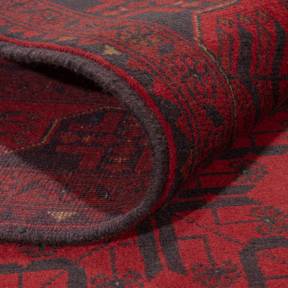 Afghan Rug - Kunduz - 234 x 178 cm - red