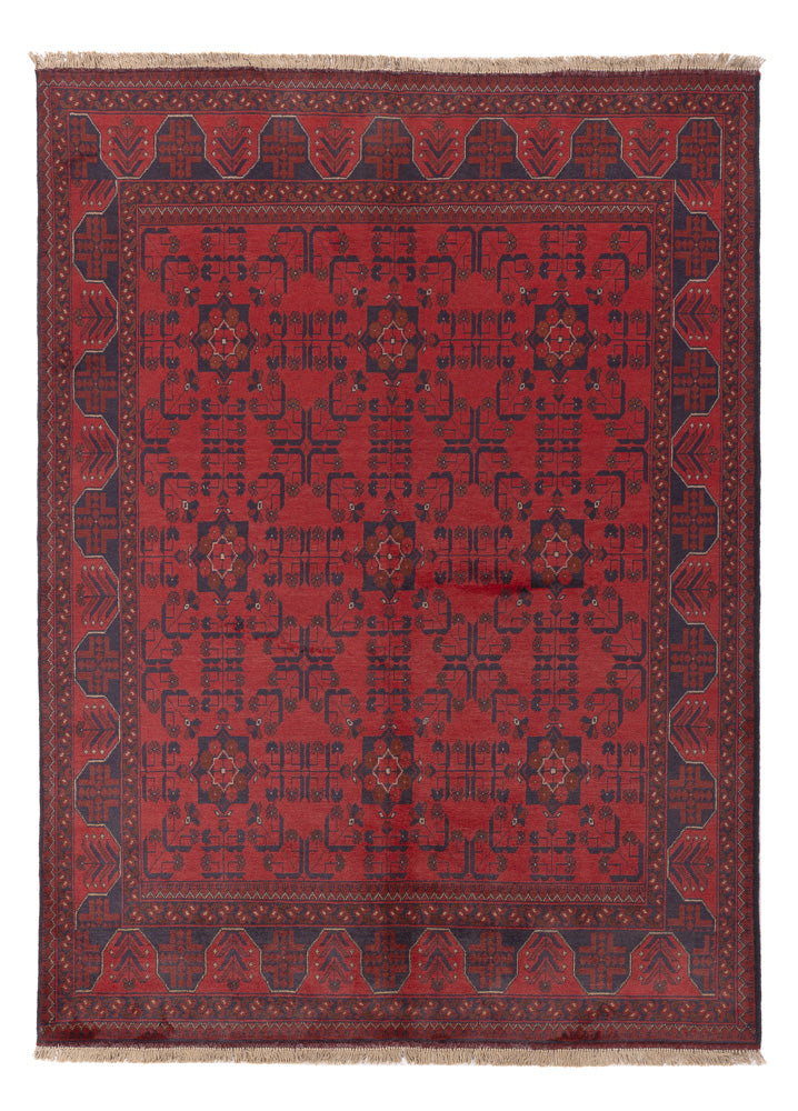 Afghan Rug - Kunduz - 230 x 171 cm - red