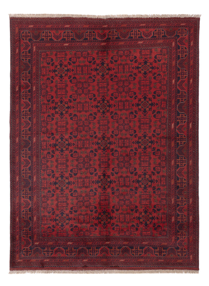 Afghan Rug - Kunduz - 227 x 171 cm - red