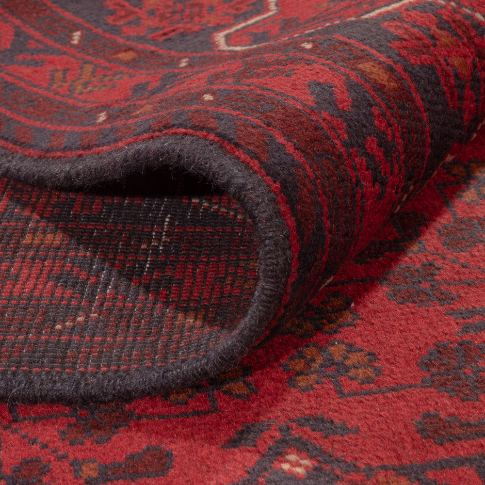 Afghan Rug - Kunduz - 234 x 175 cm - red