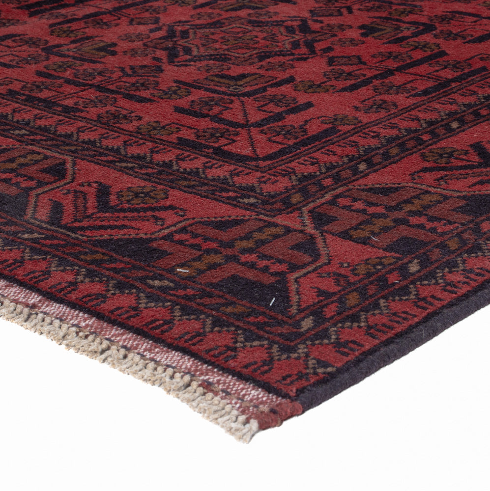 Afghan Rug - Kunduz - 197 x 146 cm - red