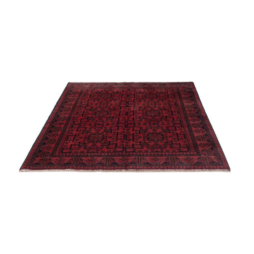 Afghan Rug - Kunduz - 197 x 146 cm - red