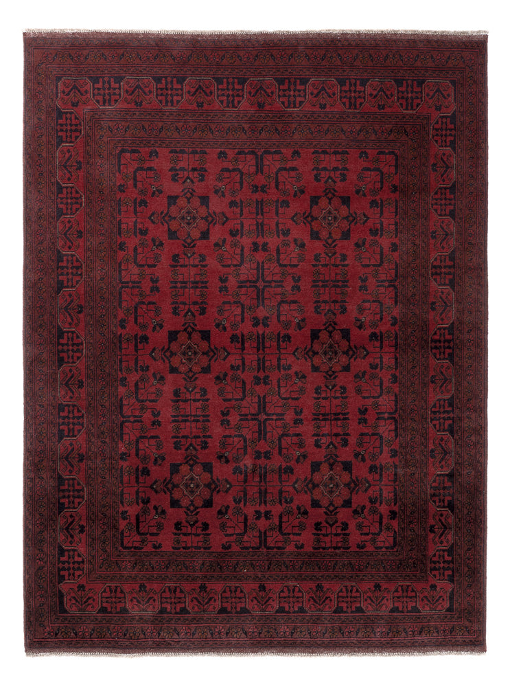 Afghan Rug - Kunduz - 206 x 151 cm - red