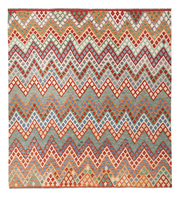 Kelim Rug - Splash - 285 x 263 cm - colorful