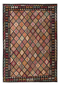 Kelim Rug - Splash - 364 x 261 cm - colorful