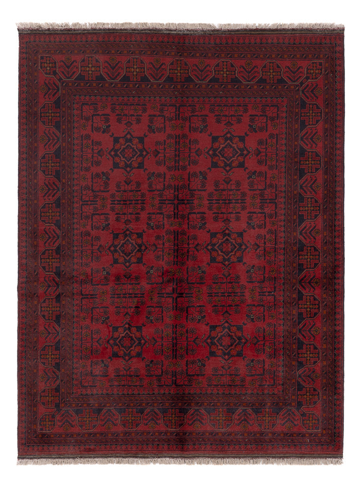 Afghan Rug - Kunduz - 200 x 152 cm - red