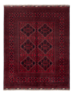 Afghan Rug - Kunduz - Royal - 189 x 154 cm - red