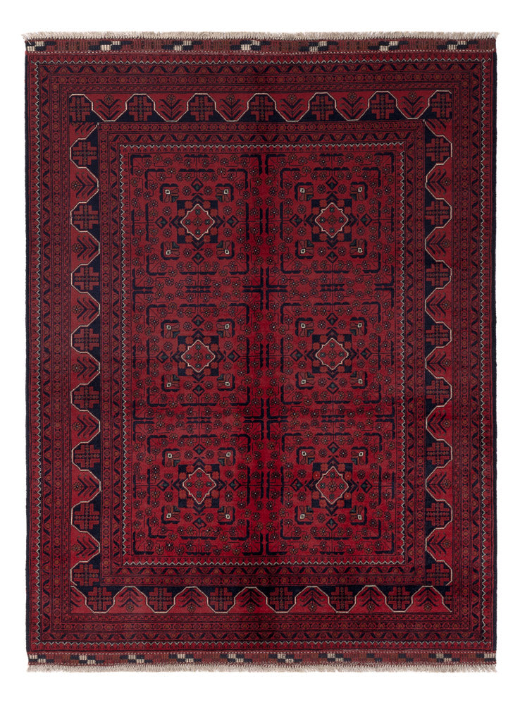 Afghan Rug - Kunduz - Royal - 199 x 150 cm - red