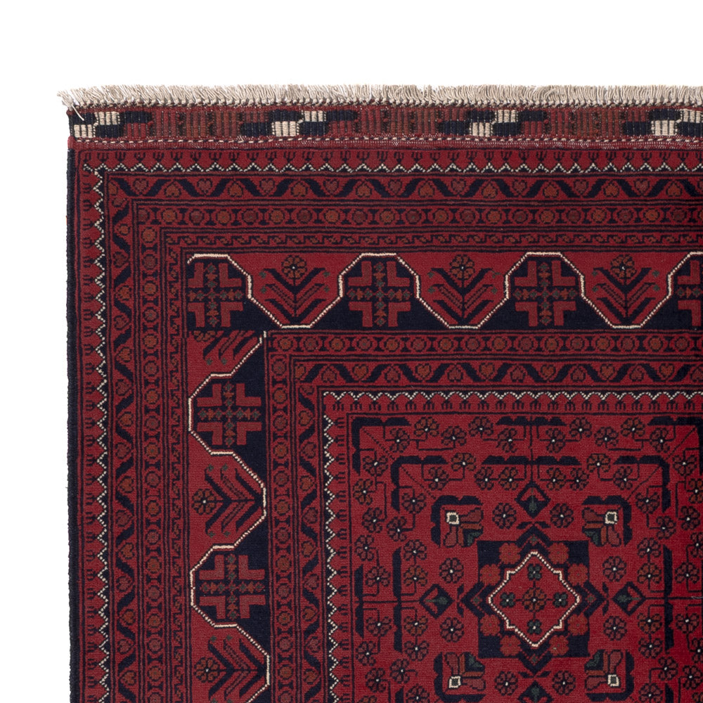 Afghan Rug - Kunduz - Royal - 199 x 150 cm - red