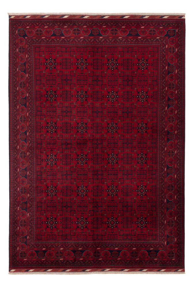 Afghan Rug - Royal - 257 x 176 cm - red