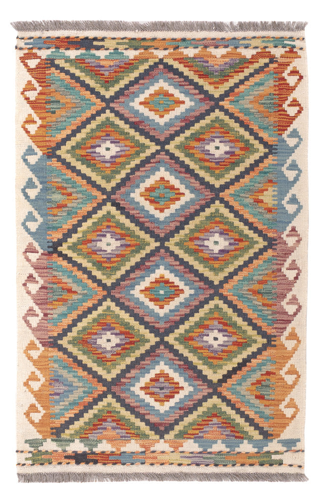 Kelim Rug - Splash - 121 x 78 cm - multicolored