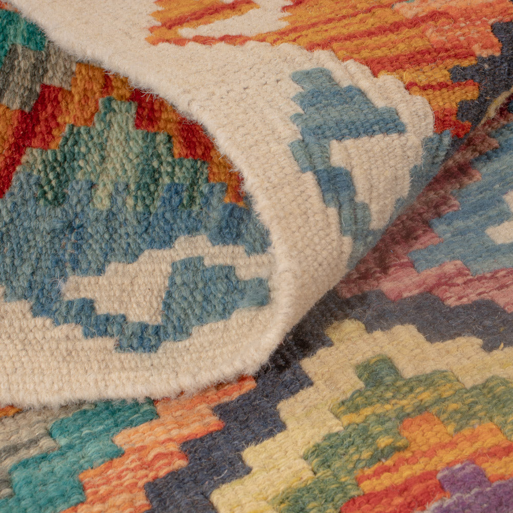 Kelim Rug - Splash - 121 x 78 cm - multicolored