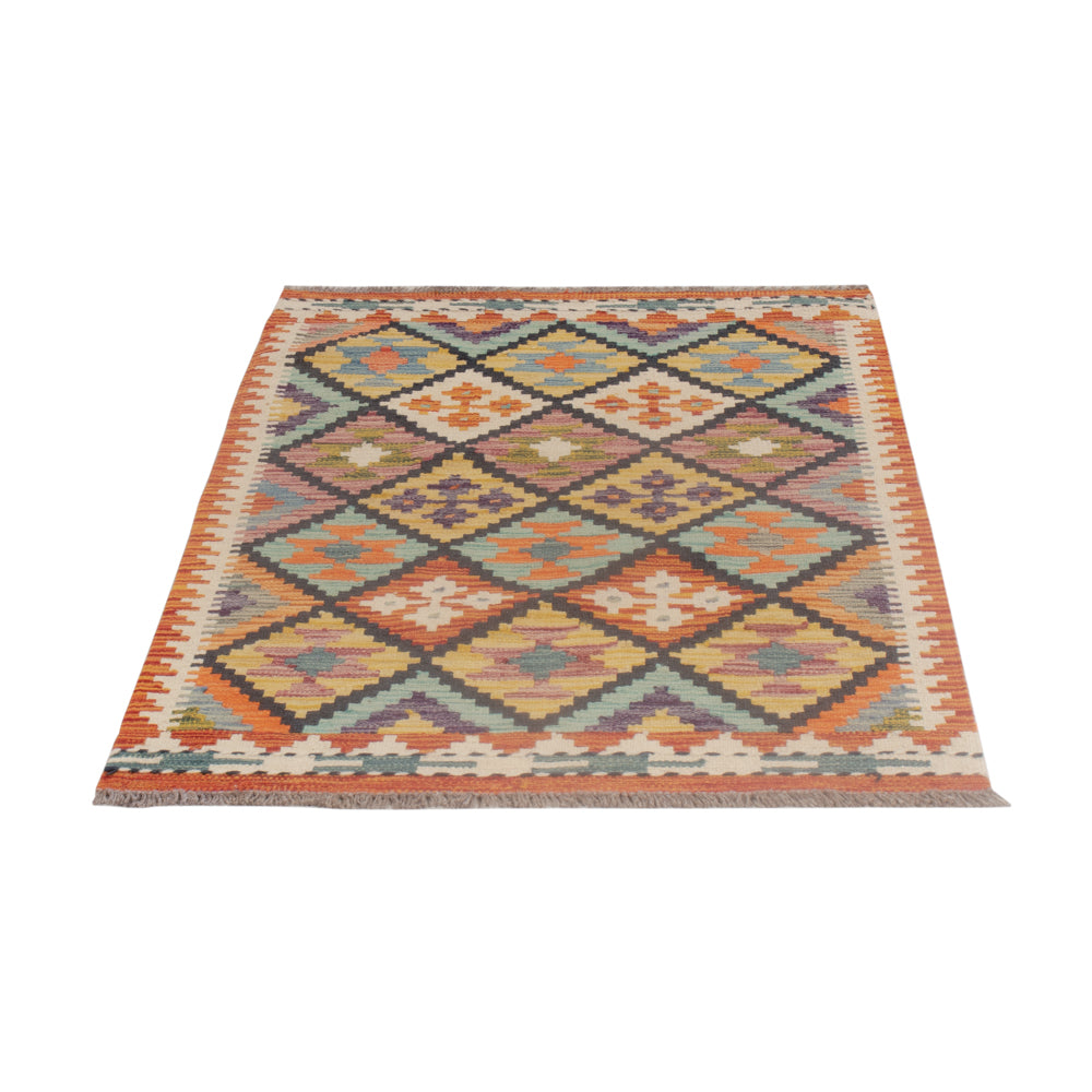 Kelim Rug - Splash - 129 x 81 cm - multicolored