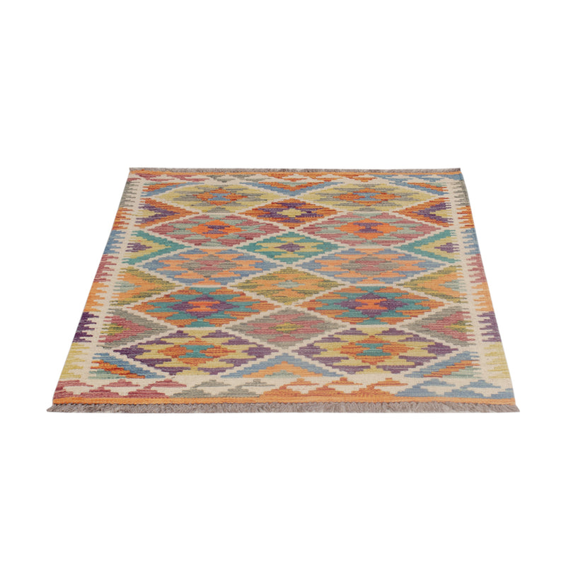 Kelim Rug - Splash - 119 x 86 cm - multicolored