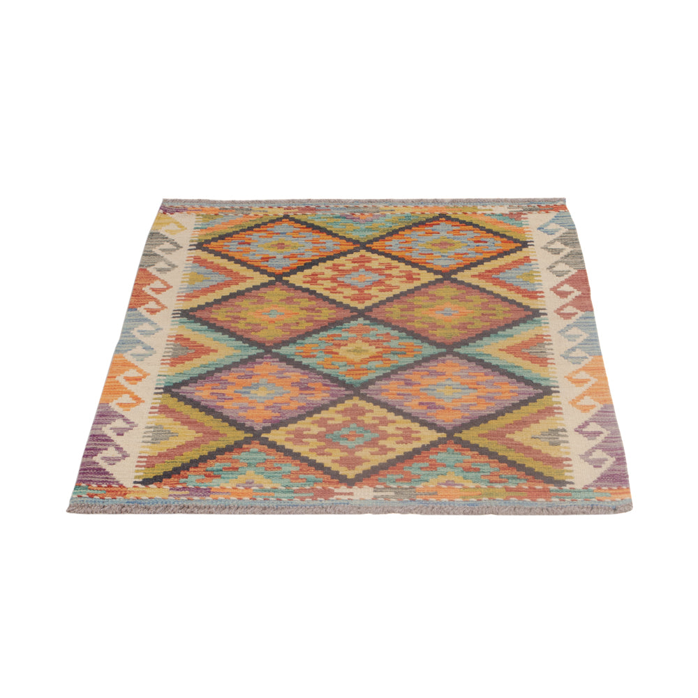 Kelim Rug - Splash - 121 x 81 cm - multicolored