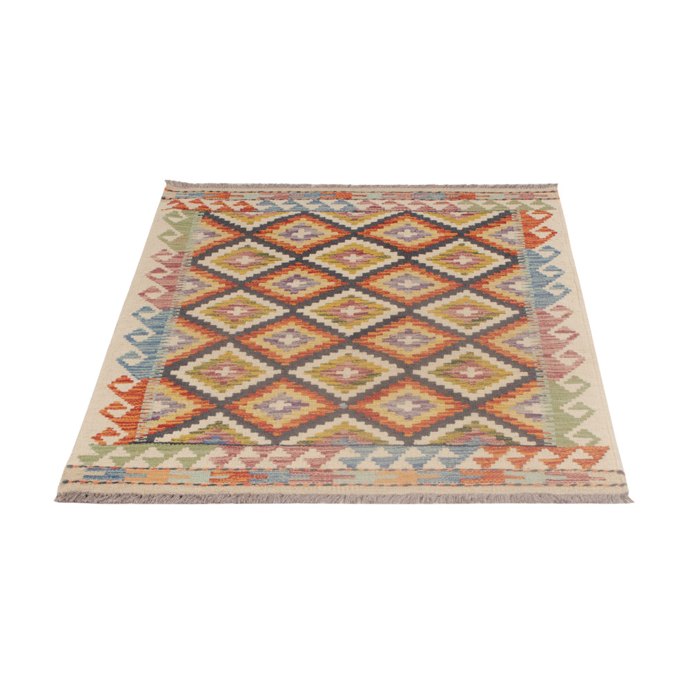 Kelim Rug - Splash - 118 x 83 cm - multicolored