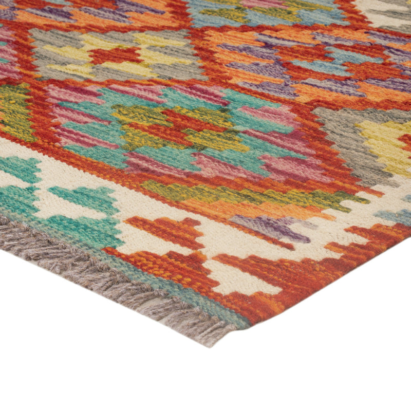 Kelim Rug - Splash - 124 x 77 cm - multicolored