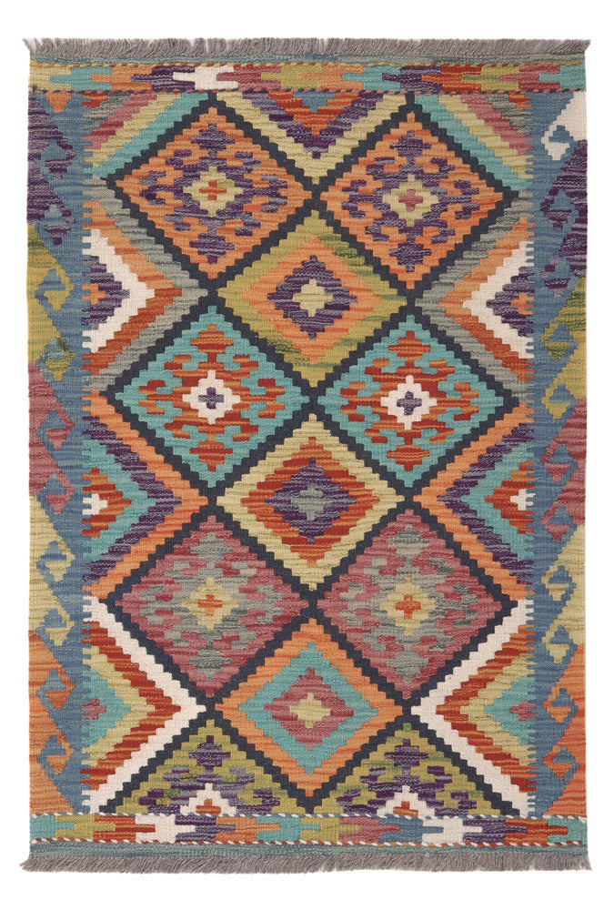 Kelim Rug - Splash - 120 x 82 cm - multicolored