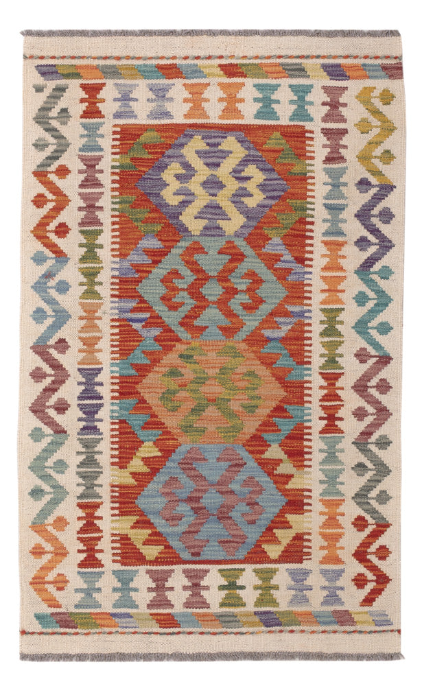Kelim Rug - Splash - 120 x 75 cm - multicolored