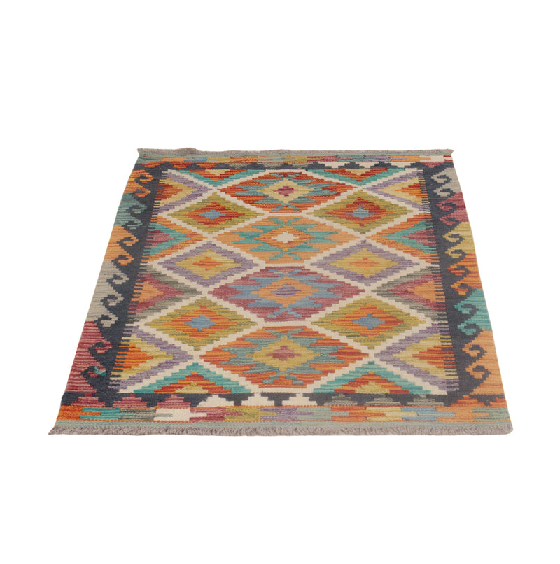Kelim Rug - Splash - 127 x 79 cm - multicolored