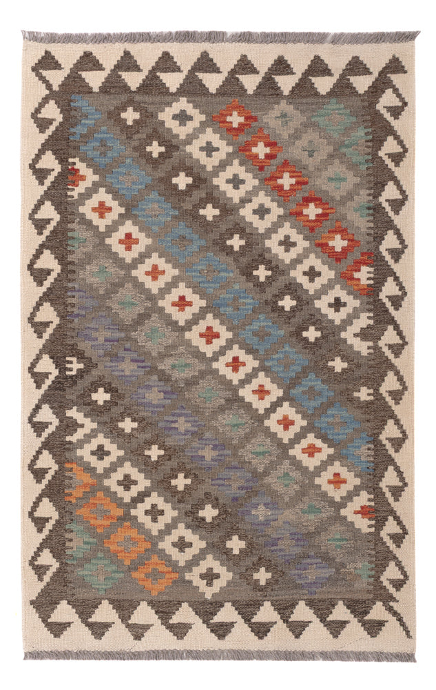 Kelim Rug - Splash - 128 x 85 cm - multicolored