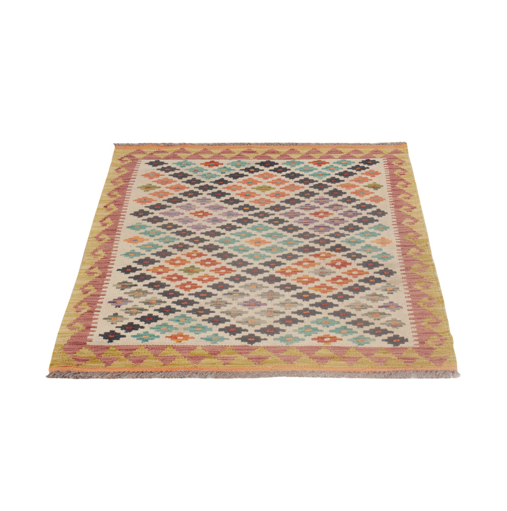 Kelim Rug - Splash - 126 x 87 cm - multicolored